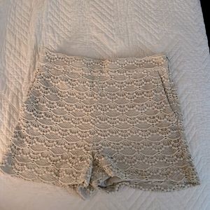 High waisted Lace shorts